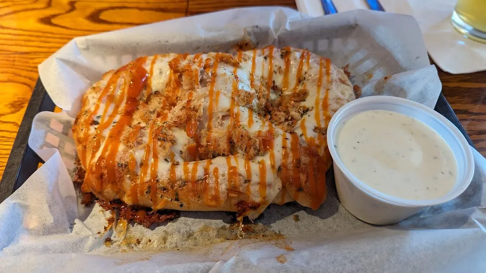 Buffalo Chicken Cheesesteak Pretzel