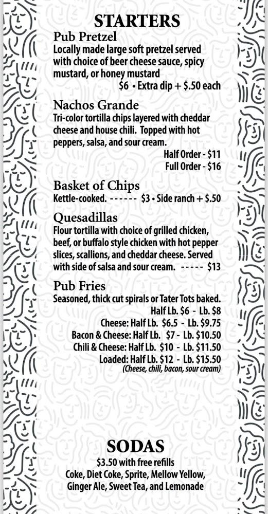 The Pub 2 Menu image 1